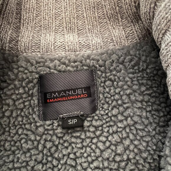 Cable Knit/Fleece Lined Sweater/Jacket - Picture 2 of 3